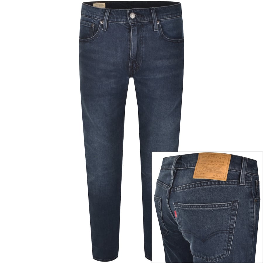 Levis 512 Slim Tapered Jeans Mid Wash Blue Mainline Menswear Ireland